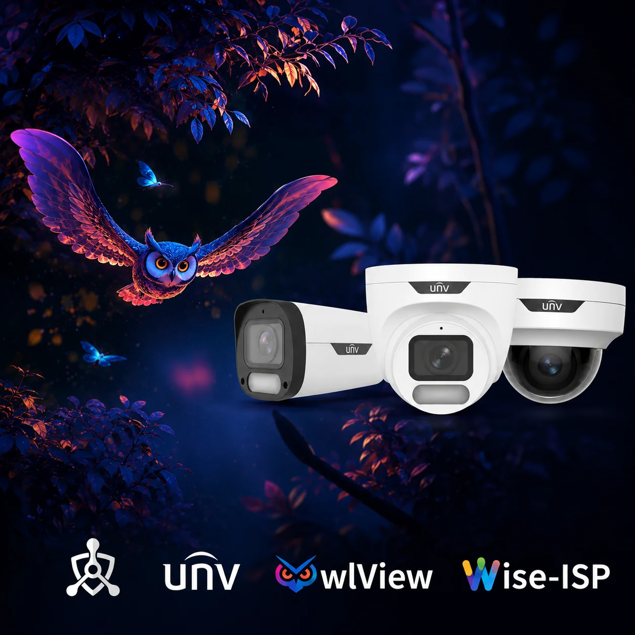 Uniview OwlView bagolykamera nyári akció – 4 kamerás rendszer a Trinity Security Kft.-től